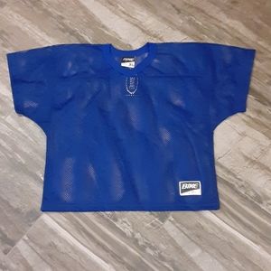 Bike size youth extra large Blue mesh football top